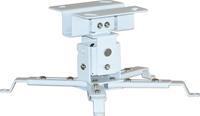 Celexon MultiCel 1200W Deckenhalterung universal weiss,  12cm Deckenabstand, max. 25kg Tragkraft, neig-/schwenkbar, 4 Greifarme