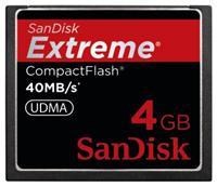 SanDisk Compact Flash Karte Extreme 4GB max. 40MB/s