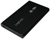 LogiLink Gehäuse Alu schwarz SATA, 2.5', USB3.0