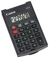 Canon AS-8 schwarz Arc-Design, 8 stelliges LCD, nach oben aufklappbare Abdeckung