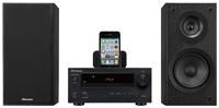 Pioneer X-HM30V schwarz 2-Wege, AVI/DivX, MP3/WMA, JPEG, DVD/CD, Radio, 2x 30 Watt, 100mm Subwoofer, HDMI, Komponent (YUV), Composite, koaxial, S-Video, USB, iPod-Dock, Fernbedienung