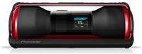 Pioneer STEEZ STZ-D10Z rot, 20 Watt, 20 Watt Subwoofer, 8.9cm Display, iPod/iPhone, MP3/WMA/AAC/ WAV, USB, Mikrofon, 3.5mm Klinke, Fernbedienung, 4GB interner Speicher