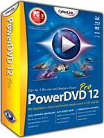 Cyberlink PowerDVD 12 Pro Vollversion Windows, deutsch, 1 Benutzer Blu-ray & Blu-ray 3D Wiedergabe Unterst�tzt AVCREC, AVCHD, MKV, FLV, MOV 3GPP, MK 3D Format, 3D Fotos MPO/JPS Fotoansicht (JPG/BMP/TIFF/RAW/PNG)