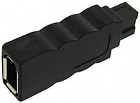 Dr. Bott FireWire 800 Adapter 6-9 polig 6 polige Buchse auf 9 poligen Stecker, für FireWire 400 Geräte an MacBook Pro oder Mac mini 2009