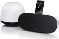 Gear4 SoundOrb Aurora 2.1 Lautsprechersystem, Kabelloser 2,4 GHz-Subwoofer, Virtuelle DSP-Effekte, Einstellbare Raumbeleuchtung im Subwoofer, Berührungsempfindliche Bedienelemente m. Hintergrundbeleuchtung