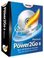 CyberLink Power2Go 8 Platinum Windows, deutsche Vollversion