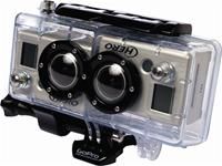 GoPro 3D HERO System Unterwassergeh�use f�r 2 HD HERO-Kameras zur Aufnahme von 3D-Filmen, Wasserdicht bis 60 Meter, inkl. Syncronisationskabel, kompatibel HD HERO/HD HERO2