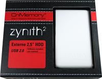 CnMemory Zynith² für 2 x 2,5' HDD weiss, in Lederoptik  ,