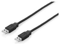 equip USB2.0 Kabel Stecker A auf Stecker A 1.80m schwarz  ,