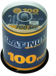 Platinum CD-R 80 Minuten 700MB 52X (item no. 90067141) - Picture #1