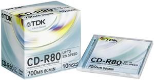 TDK CD-R 80 Minuten 700MB 52X (item no. 90115401) - Picture #1