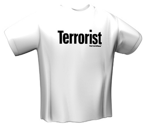 T-Shirt Terrorist white Gr. S (item no. 90124945) - Picture #1