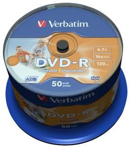 Verbatim DVD-R 4.7GB 16X Inkjet white (item no. 90135185) - Picture #3