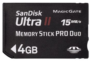 SanDisk Memory Stick PRO Duo 4GB (item no. 90176770) - Picture #1