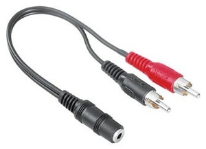 Hama 2 Cinch-plug - 3.5-mm-Klinke (item no. 90177414) - Picture #1
