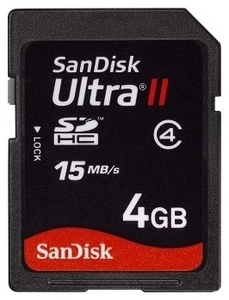 SanDisk SDHC Karte 4GB Ultra