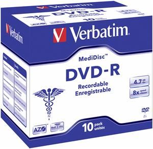 Verbatim DVD-R 4.7GB 8X MediDisc (item no. 90242900) - Picture #1