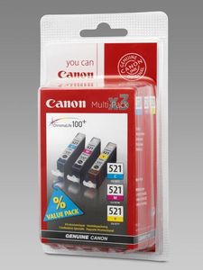Canon CLI-521 Tinte Cyan Magenta Gelb (item no. 90293372) - Picture #1