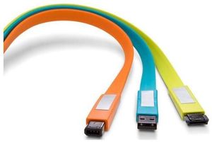LaCie USB2.0 1.2m Flat Blau (item no. 90328433) - Picture #1