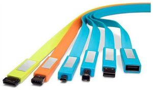 LaCie USB2.0 1.2m Flat Blau (item no. 90328433) - Picture #2
