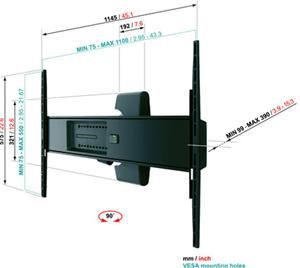 Vogels EFW 8425 Motion XL schwarz (item no. 90353829) - Picture #3