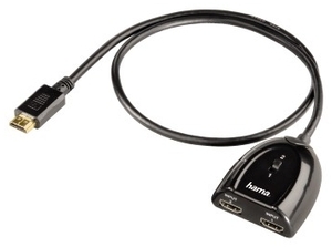 Hama HDMI Umschalter 2x1 6.5cm schwarz (item no. 90386555) - Picture #1