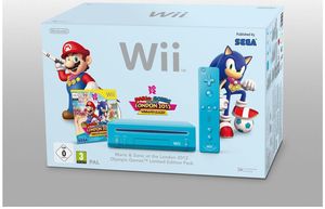 Nintendo Wii Limited Edition Mario & Sonic Pack blau (item no. 90434558) - Picture #1