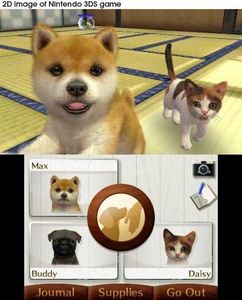 Nintendo 3DS pink mit Nintendogs + Cats Retriever (item no. 90437135) - Picture #3