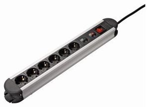 Hama Steckdosenleiste Pro-S 60M 6-fach schwarz (item no. 90442442) - Picture #1