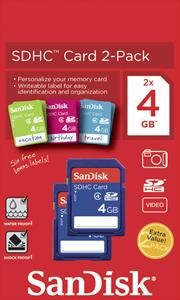 SanDisk SDHC 2-Pac 4GB (item no. 90450352) - Picture #1