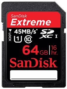 SanDisk Extreme SDXC UHS-I Karte 64GB (item no. 90450354) - Picture #1