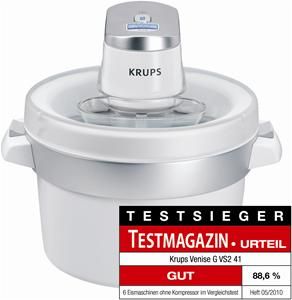Krups Venise G VS241 Eismaschine chrom/weiss (item no. 90451852) - Picture #1
