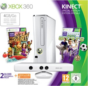 Microsoft Xbox 360 slim 4GB weiß Kinect + Kinect Sports Bundle Limitierte Edi (item no. 90455682) - Picture #1