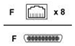 Cisco cable 8PRI, DFC, Female RJ-45