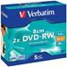 Verbatim DVD-RW 1.4GB 8cm 2X