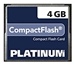 Platinum Compact Flash Karte 4GB