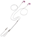 Hama ME-492 Stereo-Neckstrap weiss/rot