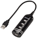 Hama USB-2.0 Hub 4-fach schwarz