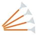 Visible Dust Swab orange