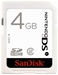SanDisk SDHC DSi Karte 4GB