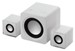 ELECOM 2.1 Lautsprecher System weiss