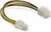 DeLOCK Stromkabel P4 Stecker/Buchse