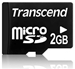 Transcend microSD Karte 2GB