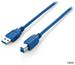 equip USB3.0 Kabel 3m blau