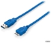 equip USB Kabel 1.8m blau