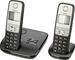 Gigaset A400A Duo schwarz/silber
