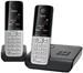 Gigaset C300A Duo schwarz/silber