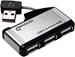 Revoltec USB2.0-Hub 4-Port silber