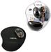 LogiLink Maus schwarz & Gelmauspad Set
