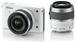 Nikon 1 J1 Kit VR 10-30/30-110 weiss